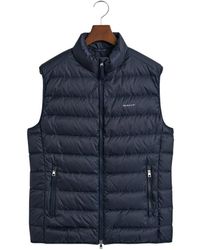 GANT - Light Down Vest - Lyst