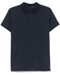Rrd - Blaues Poloshirt Mit Logopatch - Lyst