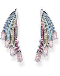 Thomas Sabo - Ohrringe bunter kolibri flügel silber h2102-348-7 - Lyst