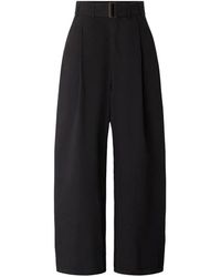 Soeur - Broeken ,Zwart ,Katoen Gaby Geplooide Broek - Lyst