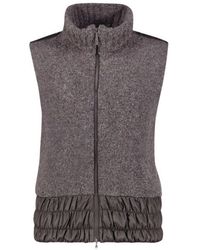 Fabiana Filippi Wool-blend High-neck Vest - Bruin