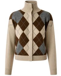 Max Mara - Truien & Vesten ,Veelkleurig ,Leer Cardigan - Lyst