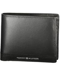 Tommy Hilfiger - Schwarzes Leder Herren Geldbörse Mit Münzfach - Lyst