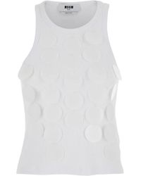 MSGM - Sleeveless Tops - Lyst