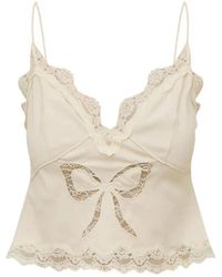 LoveShackFancy - Fox Bow Cami Top - Lyst