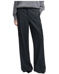 Replay - Wide Trousers - Lyst