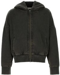 Entire studios - Hoodies & Sweatvesten ,Zwart ,Katoen Eternal Zip Hoodie - Lyst