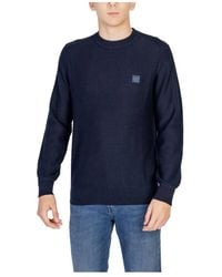 HUGO - Round-Neck Knitwear - Lyst