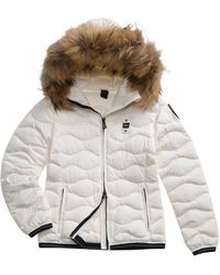 Blauer - Piumino Aldie Cappuccio Con Pelliccia - Lyst