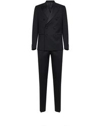 Lardini - Kostuums ,Zwart ,Double Breasted Suit - Lyst