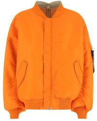 Vetements - Orange nylon reversible padded giubbino oversize imbottito reversibile in nylon oversize jacket - Lyst