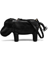 Thom Browne - Schwarze Schultertasche Mit Rwb Streifen - Lyst