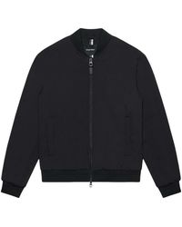 Antony Morato - Jassen ,Zwart ,Polyester Bomber Regular Fit Met Siliconen Patch - Lyst