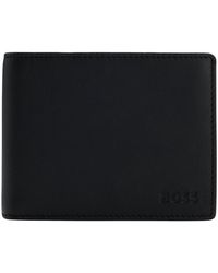 HUGO - Micrograin Trifold Wallet - Lyst