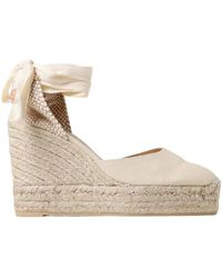 Castañer - Ivoor Wedge Espadrilles Voor Vrouwen - Lyst