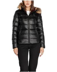 Blauer - Chaqueta Negra Con Capucha Y Cremallera Mujer Otoño/Invierno, Mujer, Talla - Lyst