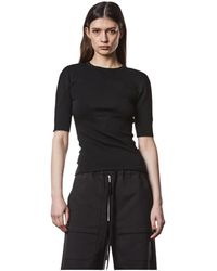 Thom Krom - Tops ,Zwart ,Katoen W Ts 563 Crew Neck Matmix Shirt - Lyst