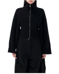 The Attico - Schwarzer Strick-Cardigan Aw25 - Lyst