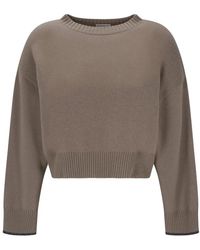 Brunello Cucinelli - Round-Neck Knitwear - Lyst