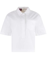 Gucci - Shirt Van Katoenpopeline Met Reliëf - Lyst
