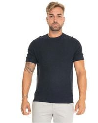 BOSS - Lyocell-Cotton Short-Sleeve Pullover - Lyst