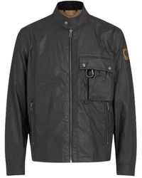 Belstaff - Jassen ,Zwart ,Katoen Centenary Racer Jacket - Lyst