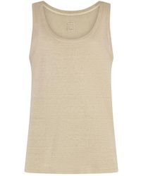 120% Lino - Sleeveless Tops - Lyst