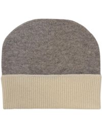 CLOEYS - Accessoires ,Veelkleurig ,Kasjmier Beanie Grijs & Wit - Lyst