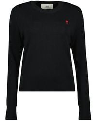 Ami Paris - Round-Neck Knitwear - Lyst