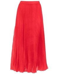 Ermanno Scervino - Pleated Midi Skirt - Lyst