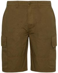 Barbour - Korte Broeken ,Groen ,Katoen Ripstop Cargo Shorts - Lyst