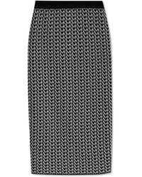 Michael Kors - Rokken ,Zwart ,Monogram Rok - Lyst