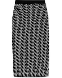 Michael Kors - Rokken ,Zwart ,Monogram Rok - Lyst
