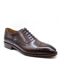 BERWICK  1707 - Klassische braune leder oxford schuhe - Lyst