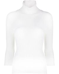 Aspesi - Truien & Vesten ,Wit ,Wol Turtleneck Trui - Lyst
