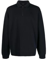 Vince - Blauwe Casual Quarter-Zip Sweater - Lyst