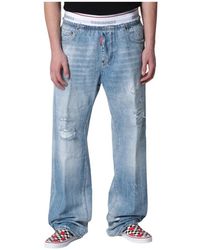 DSquared² - Jeans ,Blauw ,Denim Denim Jogger - Lyst