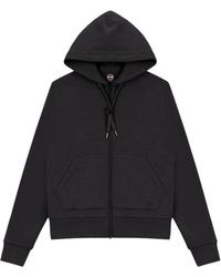 Colmar - Fitness ,Zwart ,Polyester Sweatshirt Met Volledige Rits - Lyst