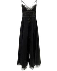Charo Ruiz - Elegantes Knielanges Kleid Mit Spitze - Lyst