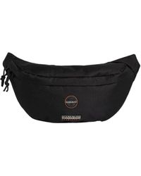 Napapijri - Schwarzer Polyester Voyage Bauchtasche - Lyst