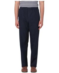 Aspesi - Blauwe Casual Straight Leg Broek - Lyst