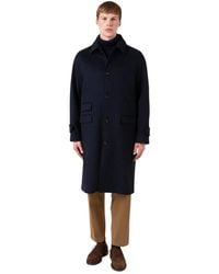 AUTORE - Jassen ,Blauw ,Wol Cappotto Windsor - Lyst