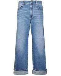 Sportmax - Jeans ,Blauw ,Denim Wide Jeans - Lyst