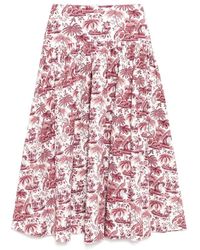 STAUD - Midi Skirts - Lyst