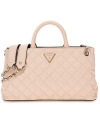 Guess - Hellbeige spark micro mini umhängetasche - Lyst