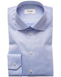 Eton - Contemporary-fit Twill Dress Shirt - Lyst