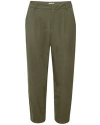 Kaffe - Cropped suiting hose grape leaf - Lyst