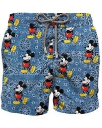 Mc2 Saint Barth - Blaue Meereskleidung Mit Allover-Print - Lyst