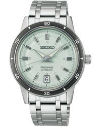 Seiko - Accessoires ,Grijs ,Presage Style 60's Automatic 3-Hand Date - Lyst