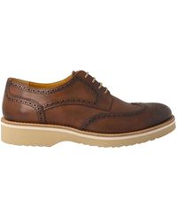 Calce - Braune leder oxford schuhe - Lyst